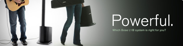 Which Bose L1 system is right for you?