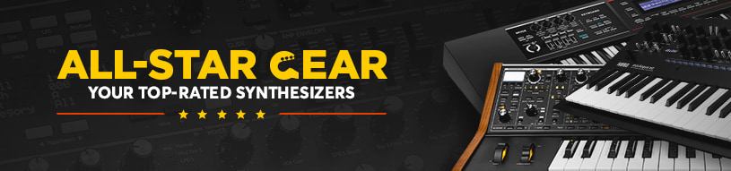 All-Star Synthesizers from Moog, Novation, Korg, Roland, Arturia and more!