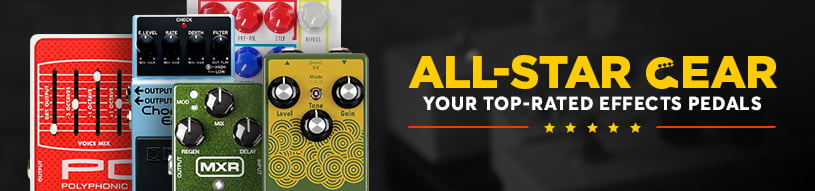 10 of our customers' favorite effects pedals from Boss, MXR, Electro-Harmonix and more!