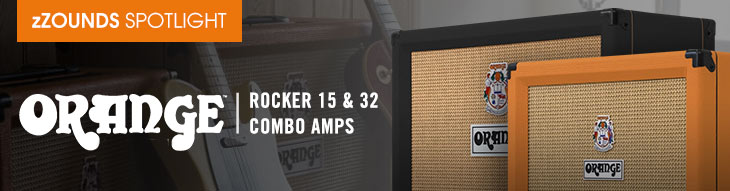 Orange Rocker 15 and Rocker 32 combo amps