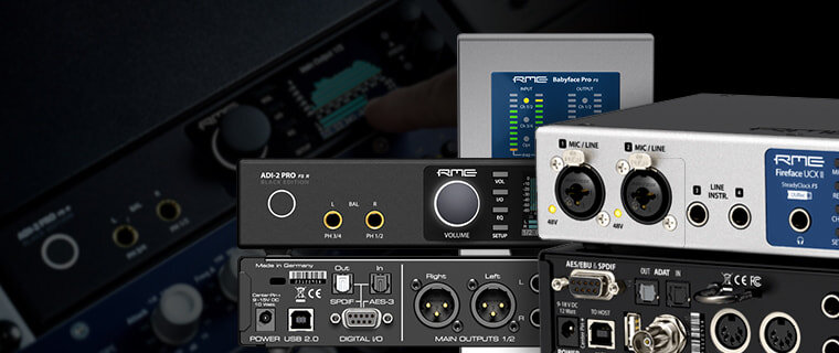 RME Interfaces: Unbeatable audio quality + rock-solid reliability 