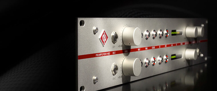 Neumann V 402 Mic Pre: Neumann's first preamp since the '80s: the brilliantly transparent 2-channel V 402