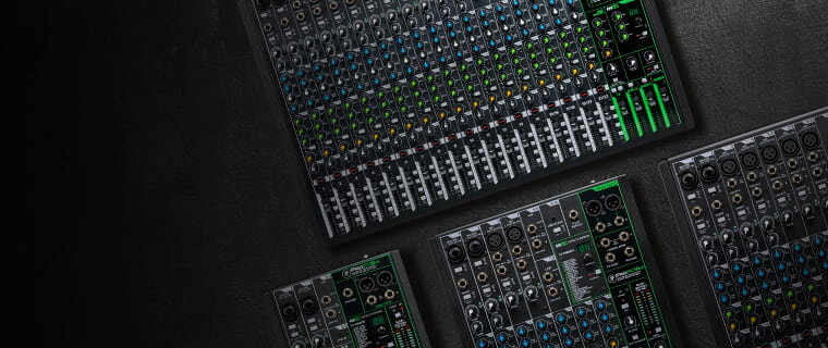 Mackie ProFX V3 Mixers: Workhorse compact mixers with USB I/O, one-knob compressors, and slick built-in FX