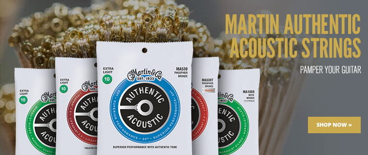 Martin Authentic Acoustic Strings. Pamper Your Guitar. Shop Now